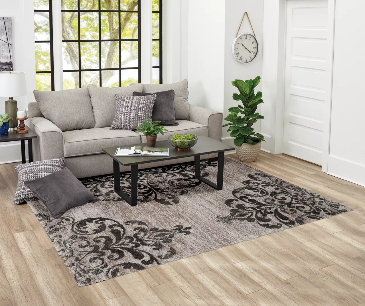 Broyhill Structures Korden Damask Area Rug - Image 2