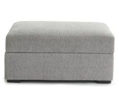 Parkdale Silver Storage Ottoman