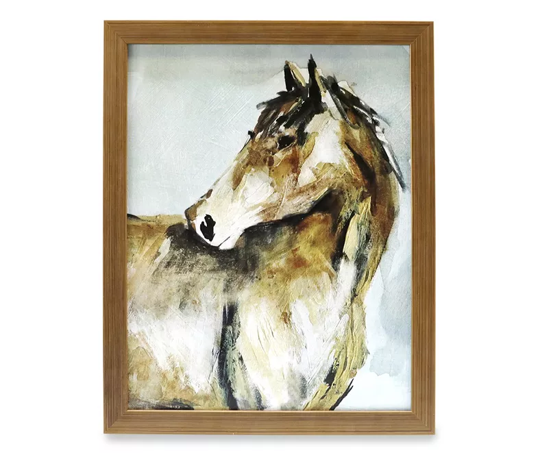 Brown Horse Framed Plaque