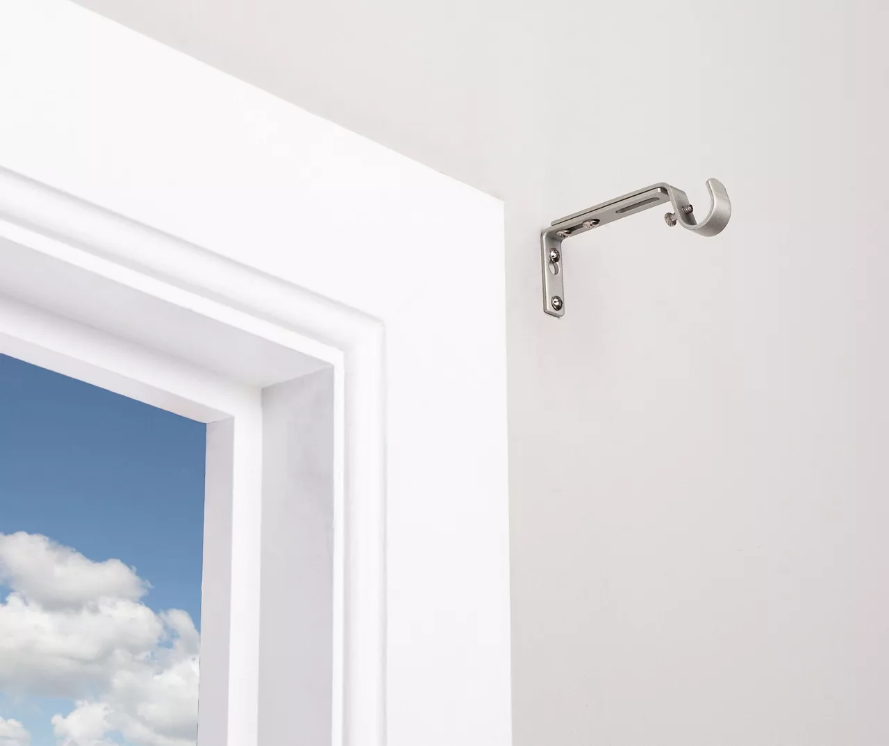 Legacy Satin Nickel Adjustable Curtain Rod Brackets, 2-Pack - Image 3