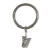 Legacy Antique Pewter Curtain Rod Clip Rings, 14-Pack
