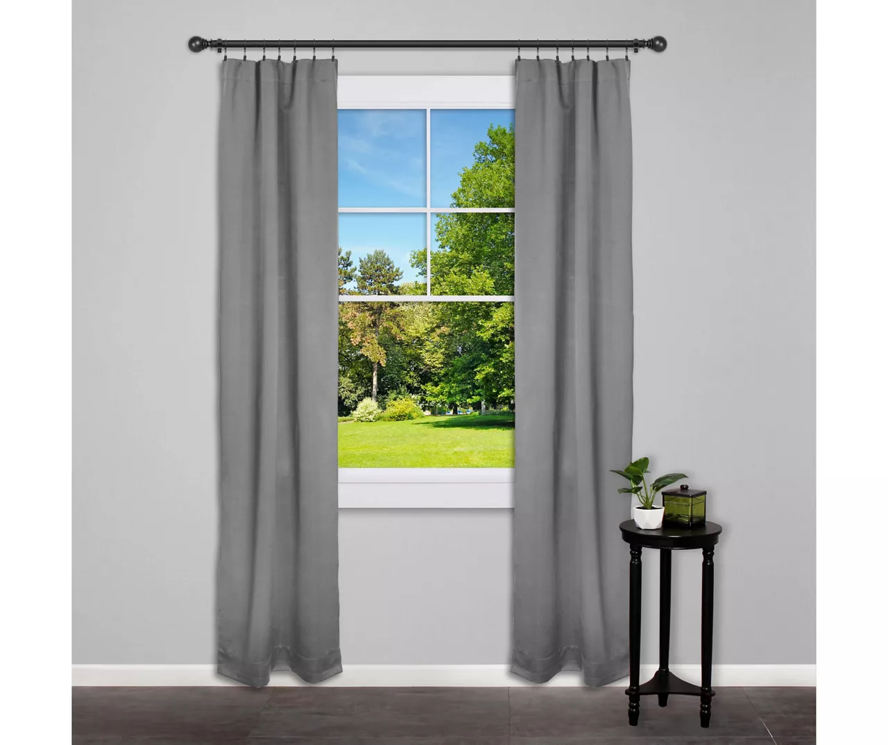 Legacy Brown & Black Curtain Rod Clip Rings, 14-Pack - Image 4