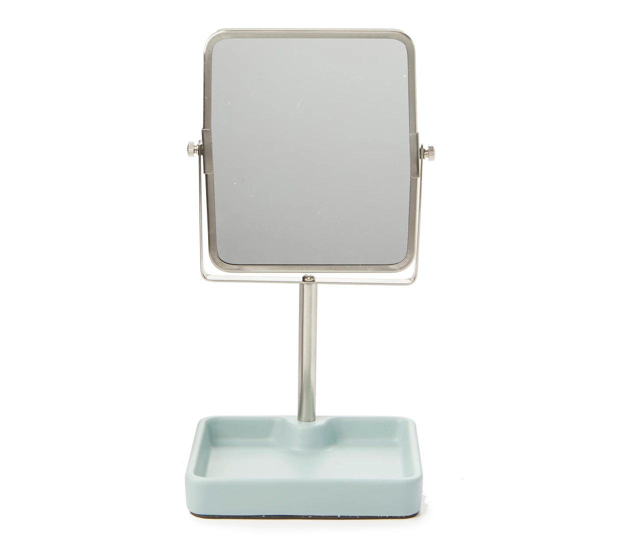 Slate Blue Glaze Square Tray Mirror