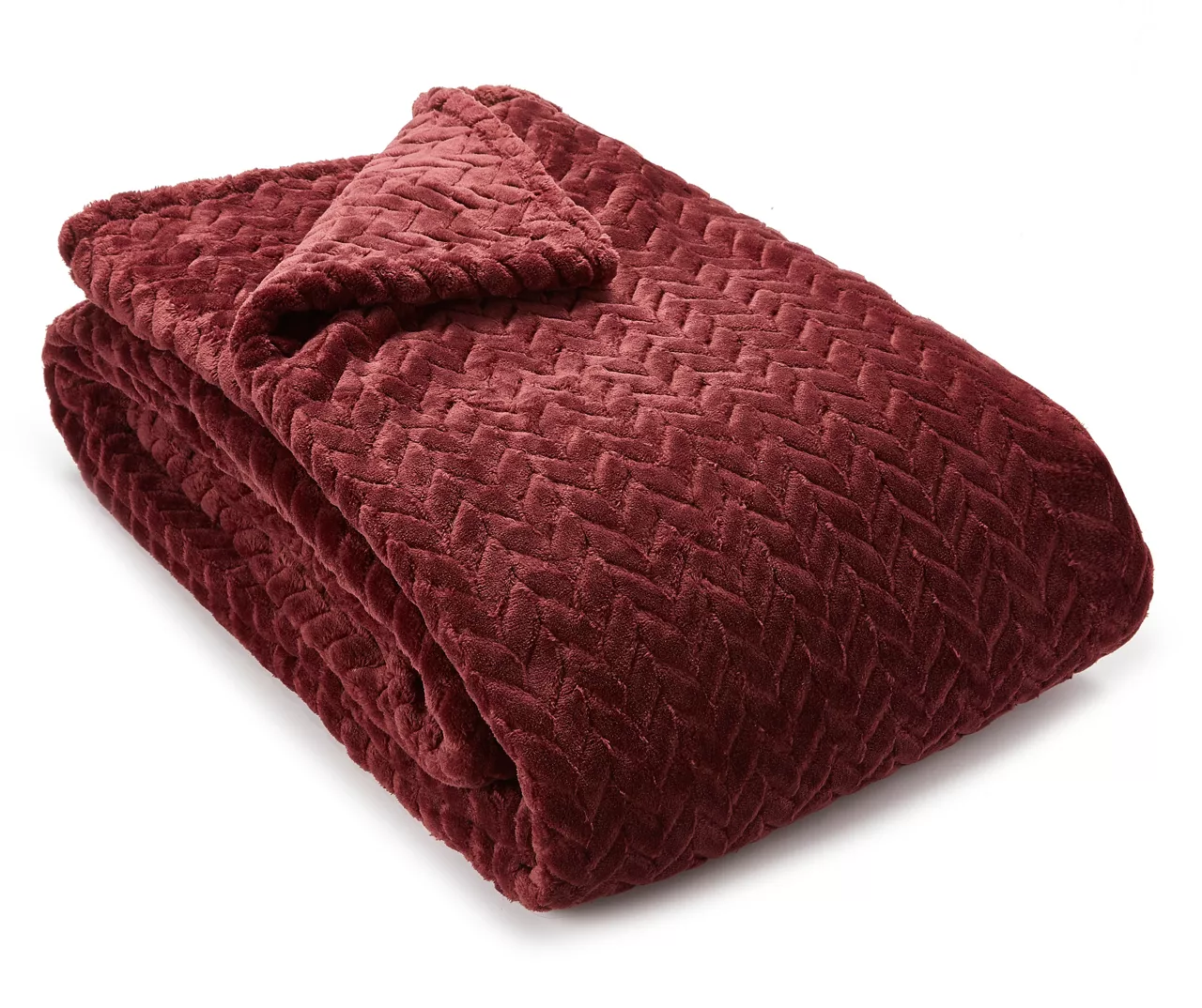 Tawny Port Jacquard Supreme Velvet King Blanket - Image 2