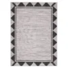 Broyhill Gray & Black Geometric Border Indoor/Outdoor Area Rug