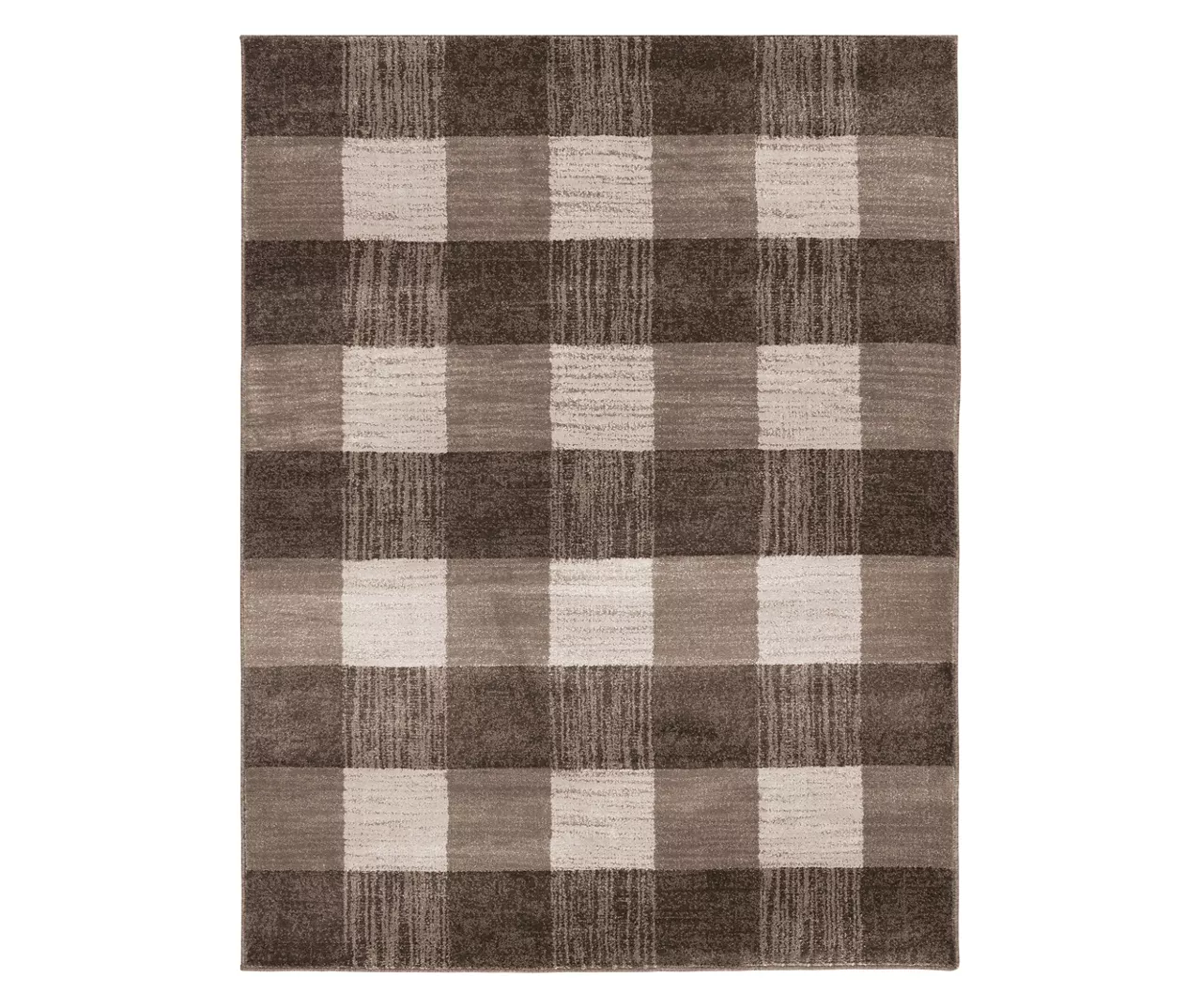 Broyhill Regina Brown & Greige Checkerboard Area Rug