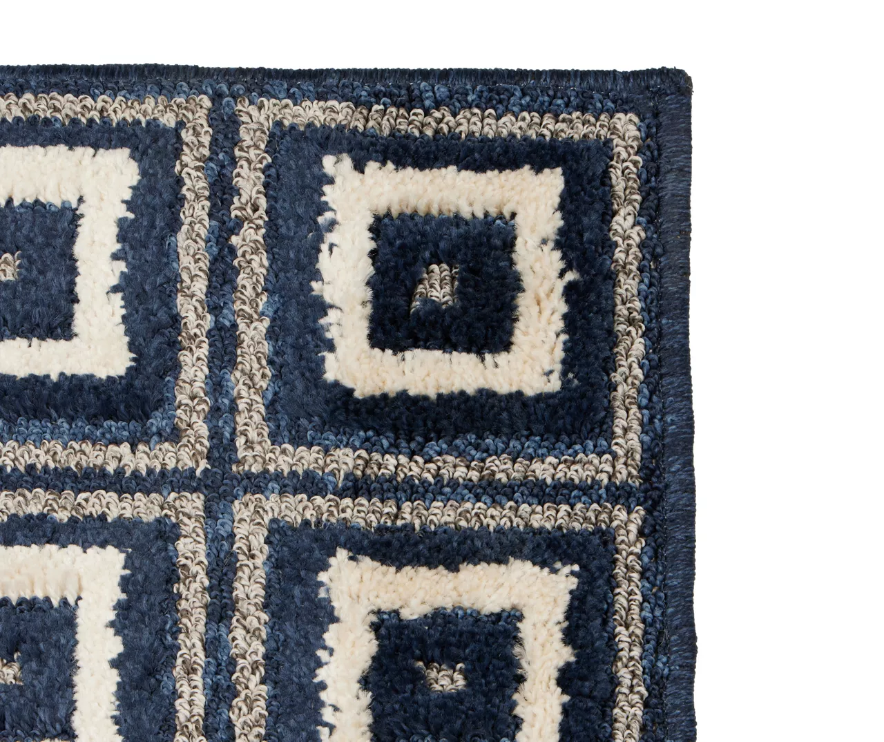 Klein Navy Square Pattern Runner Rug, (2' X 7') - Image 2