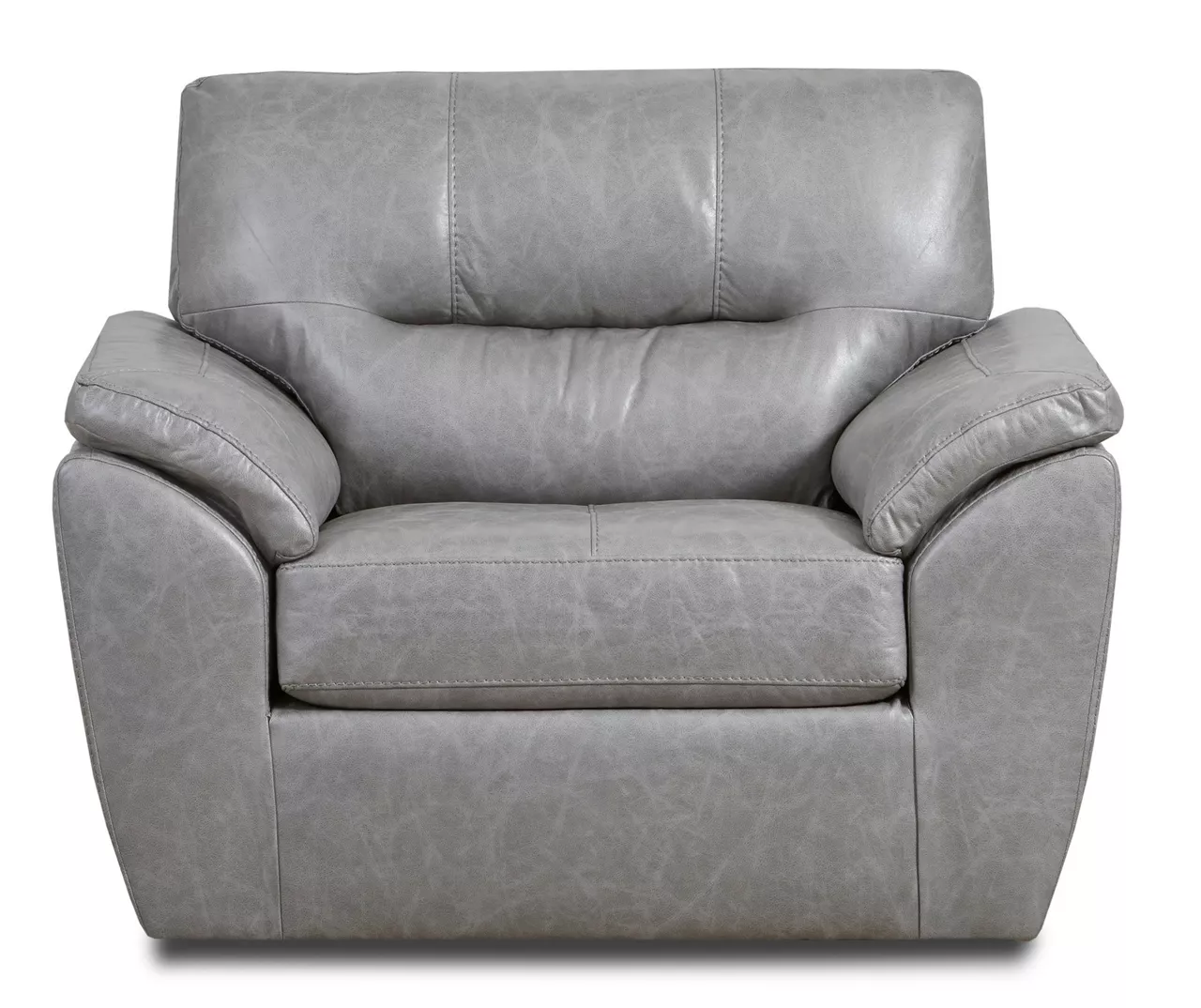 Clifton Ridge Stone Vegan Leather Swivel Chair