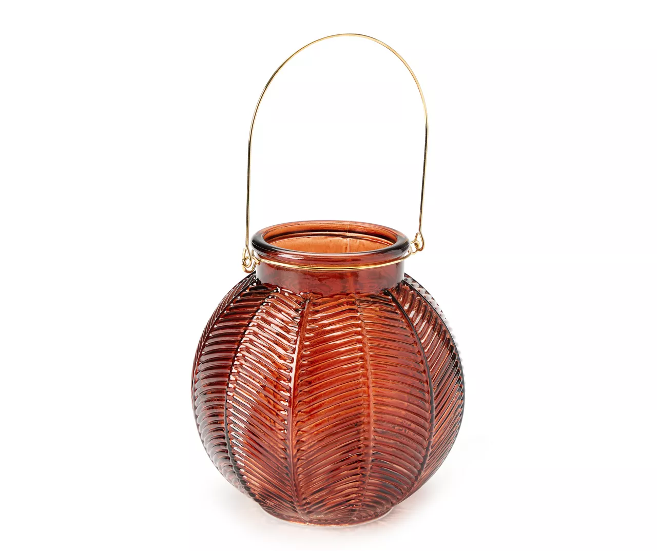 Wild Sedona Brown Round Glass Candle Holder