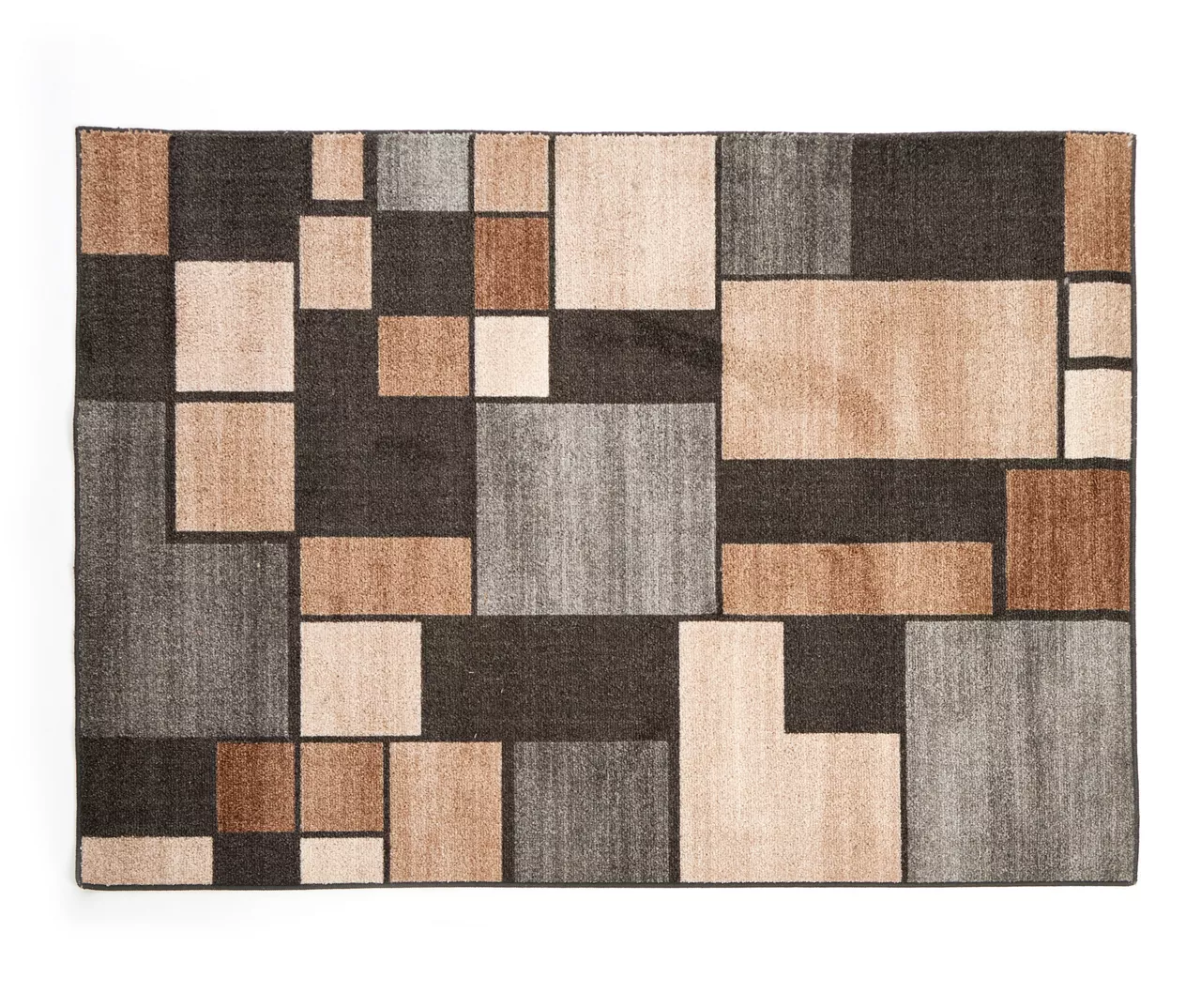 Broyhill Gray & Taupe Color Block Accent Rug - Image 3