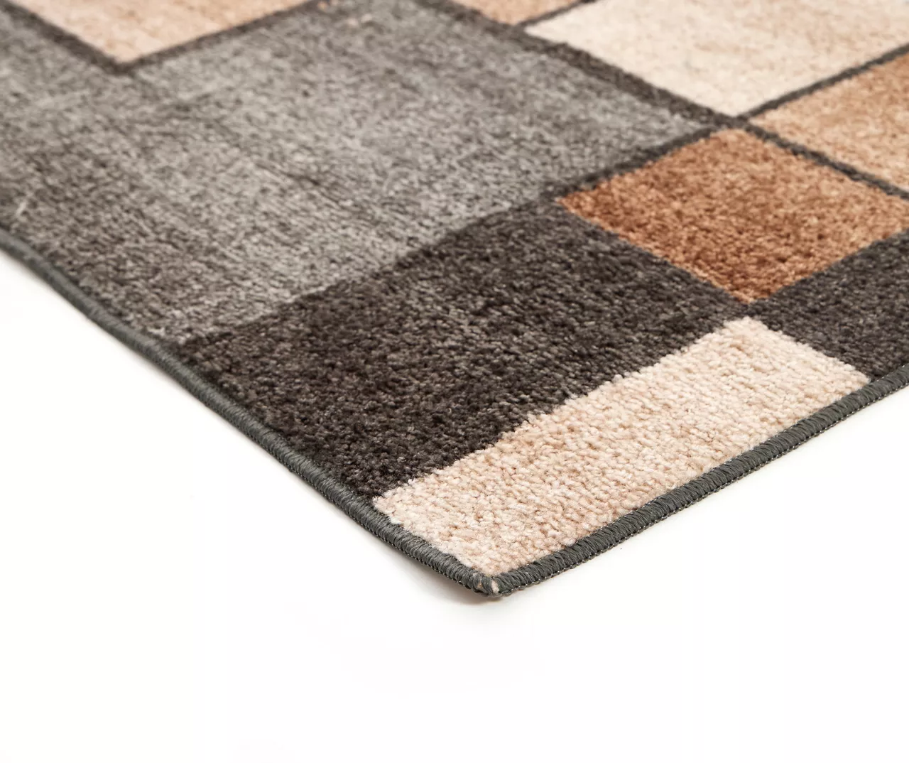Broyhill Gray & Taupe Color Block Accent Rug - Image 9