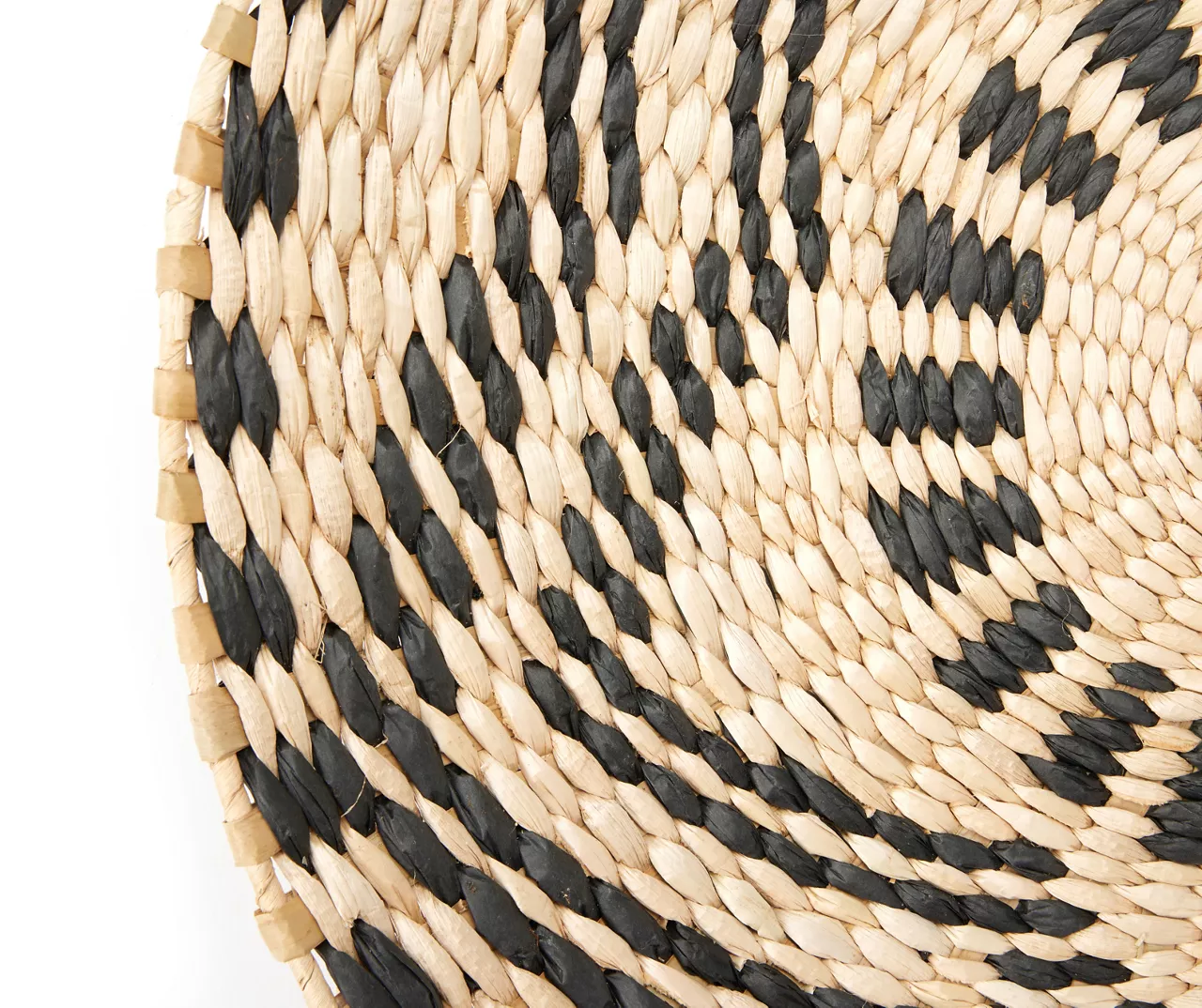 Tan & Black Star Woven Grass Wall Decor - Image 2
