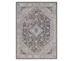 Broyhill Armada Gray & Navy Ornamental Medallion Area Rug