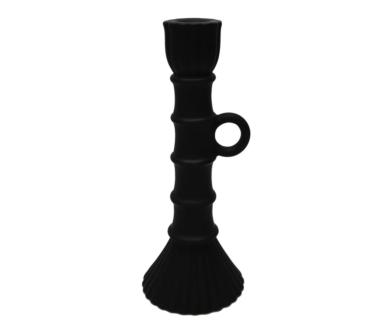 Broyhill Homeward Black Ceramic Taper Candle Holder - Image 2